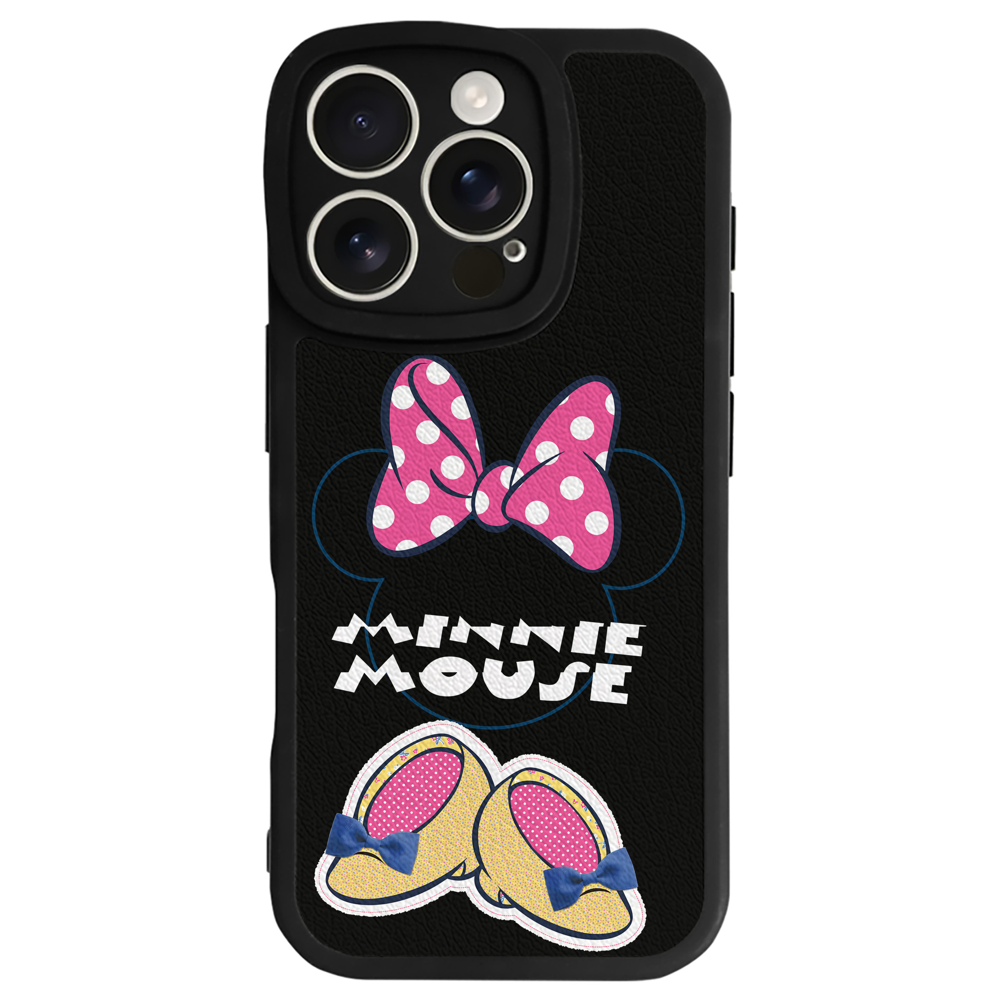 （画像用） ミッキーマウス Mickey Mouse 【iPhone 16シリーズ対応】シリコンスマホケース（レザー調） 材質：シリコン